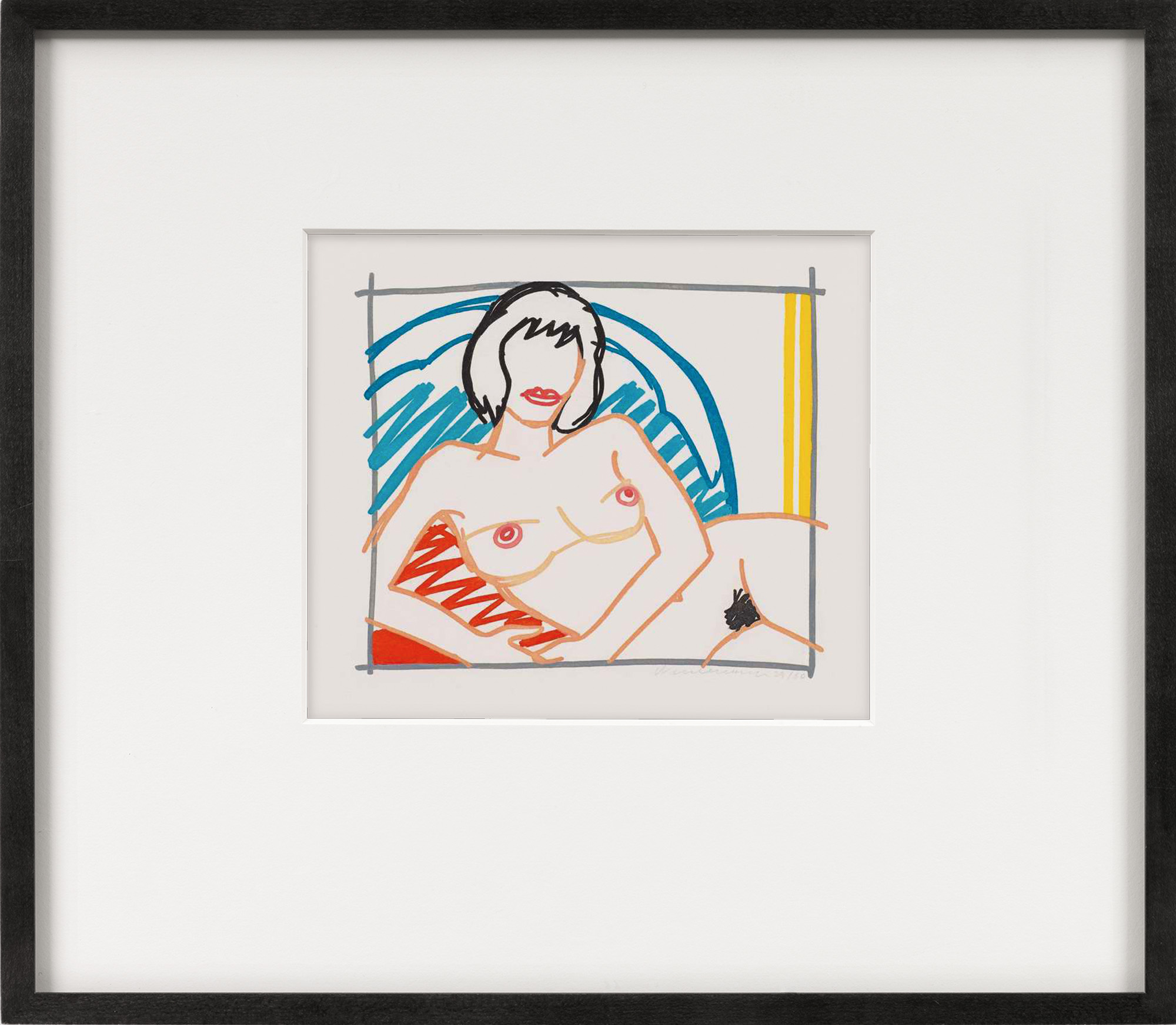 Buy Picture Monica Nude With Yellow Curtain By Tom Wesselmann