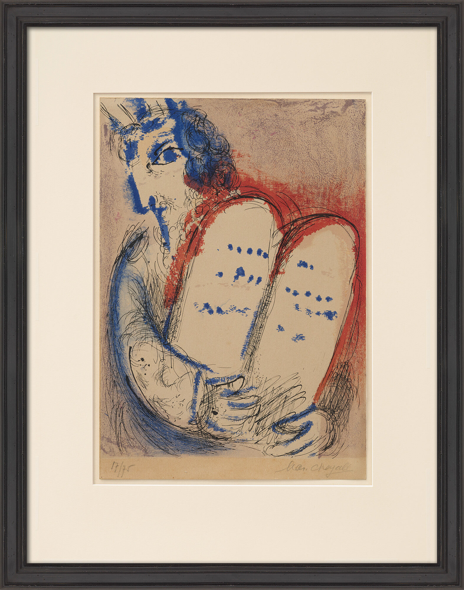 Picture "Moses" (1956) by Marc Chagall