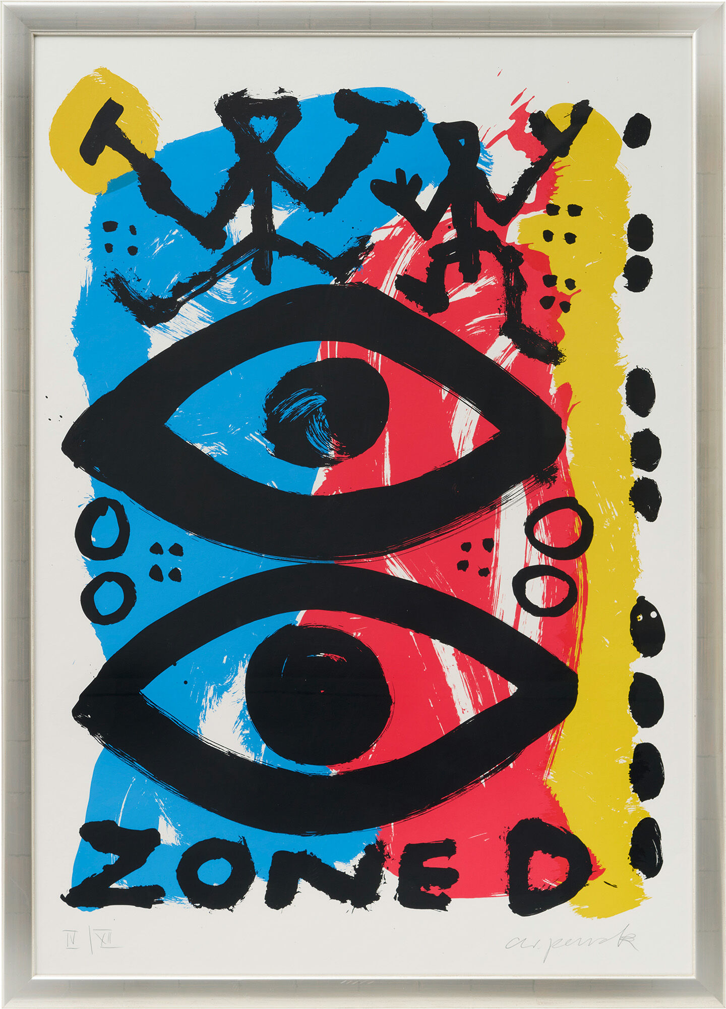 Picture "Zone D (Eyes)" (1989) by A. R. Penck