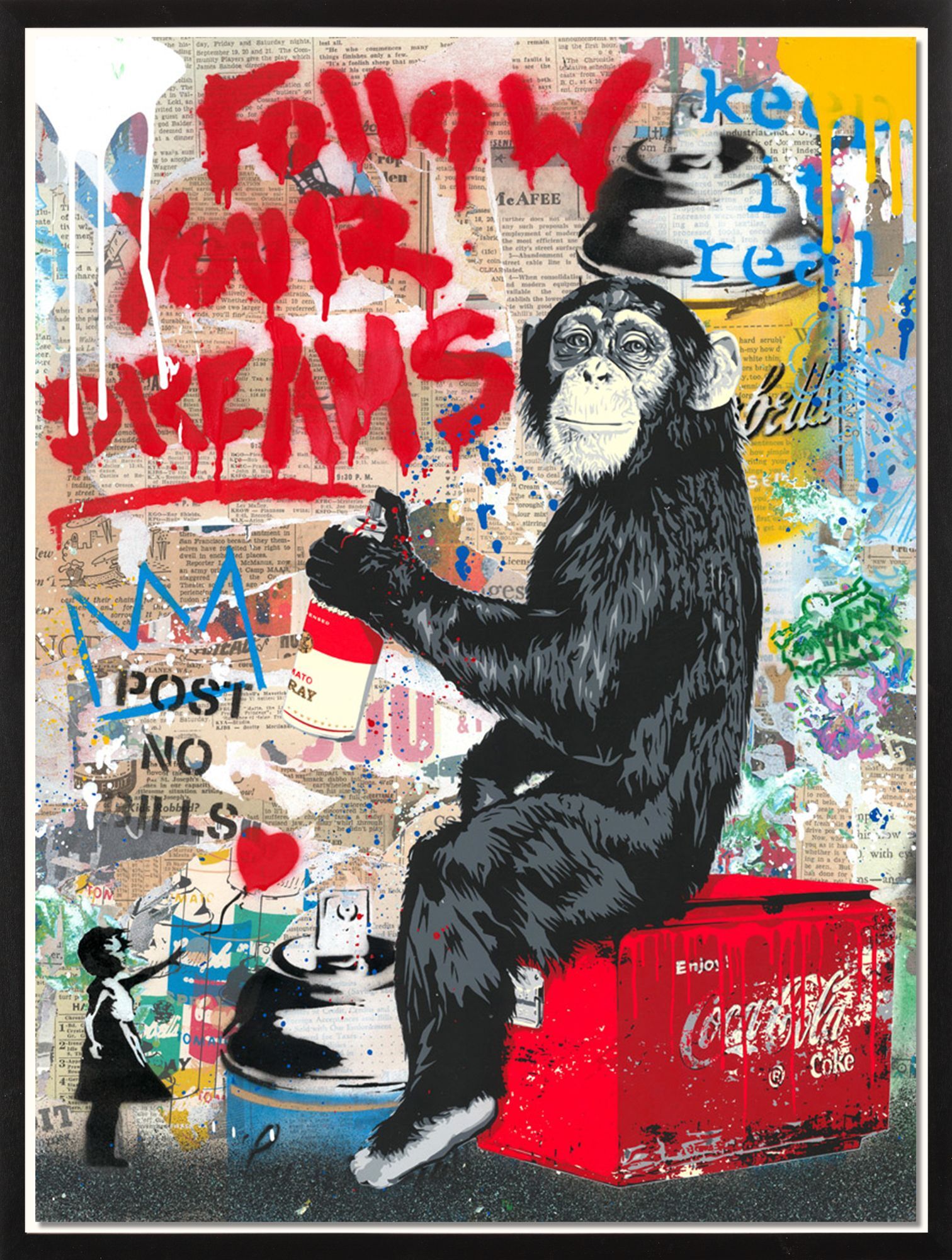 Picture "Everyday Life" (2023) (Unique piece) by Mr. Brainwash