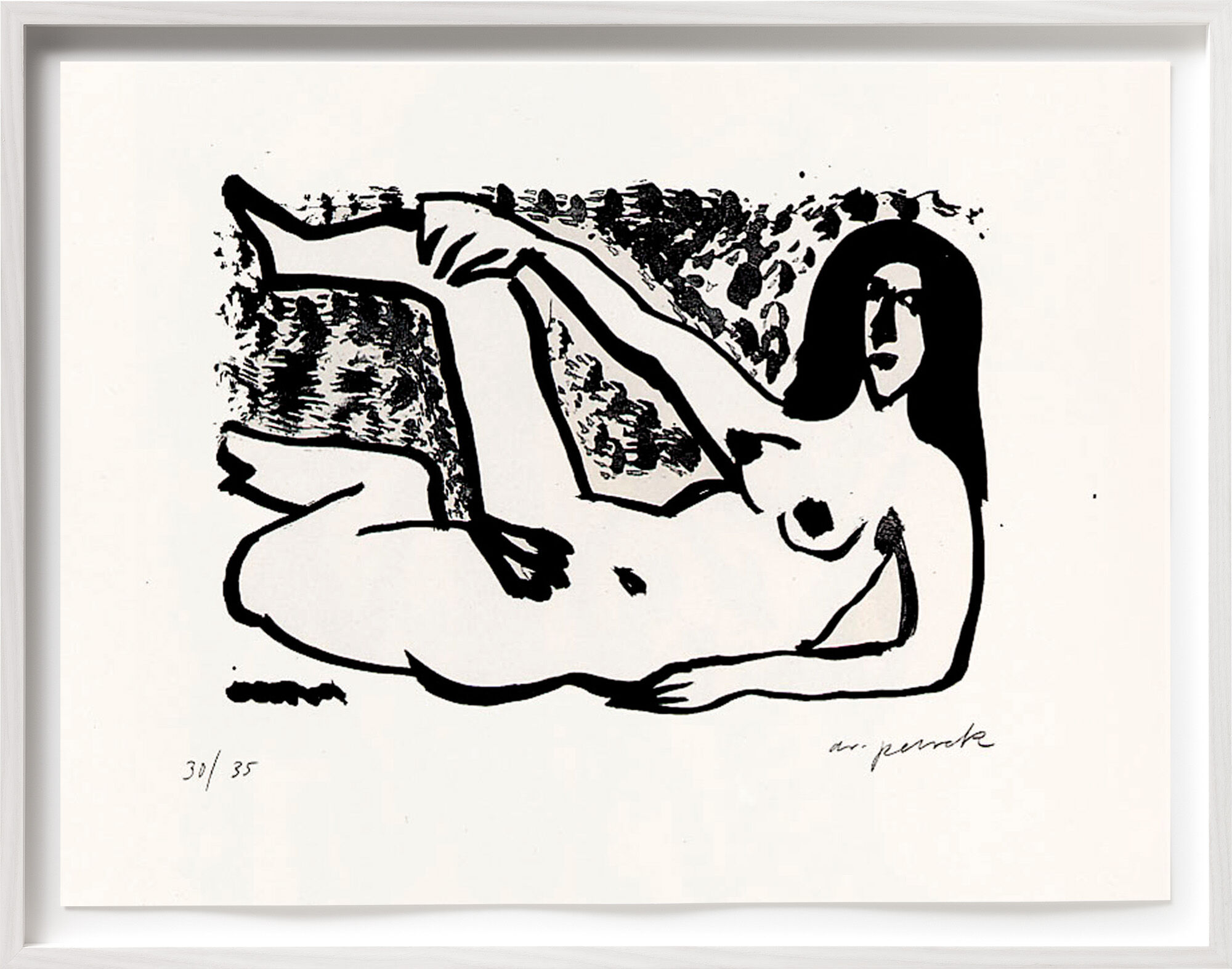 Bild "Kleine Liegende" (1991) von A. R. Penck