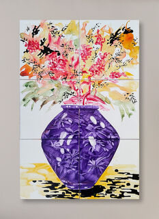 Bild "Vase purple" (2024) (Unikat)