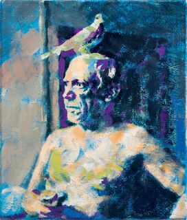 Bild "29_24 [Picasso mit Taube]" (2024) (Unikat)