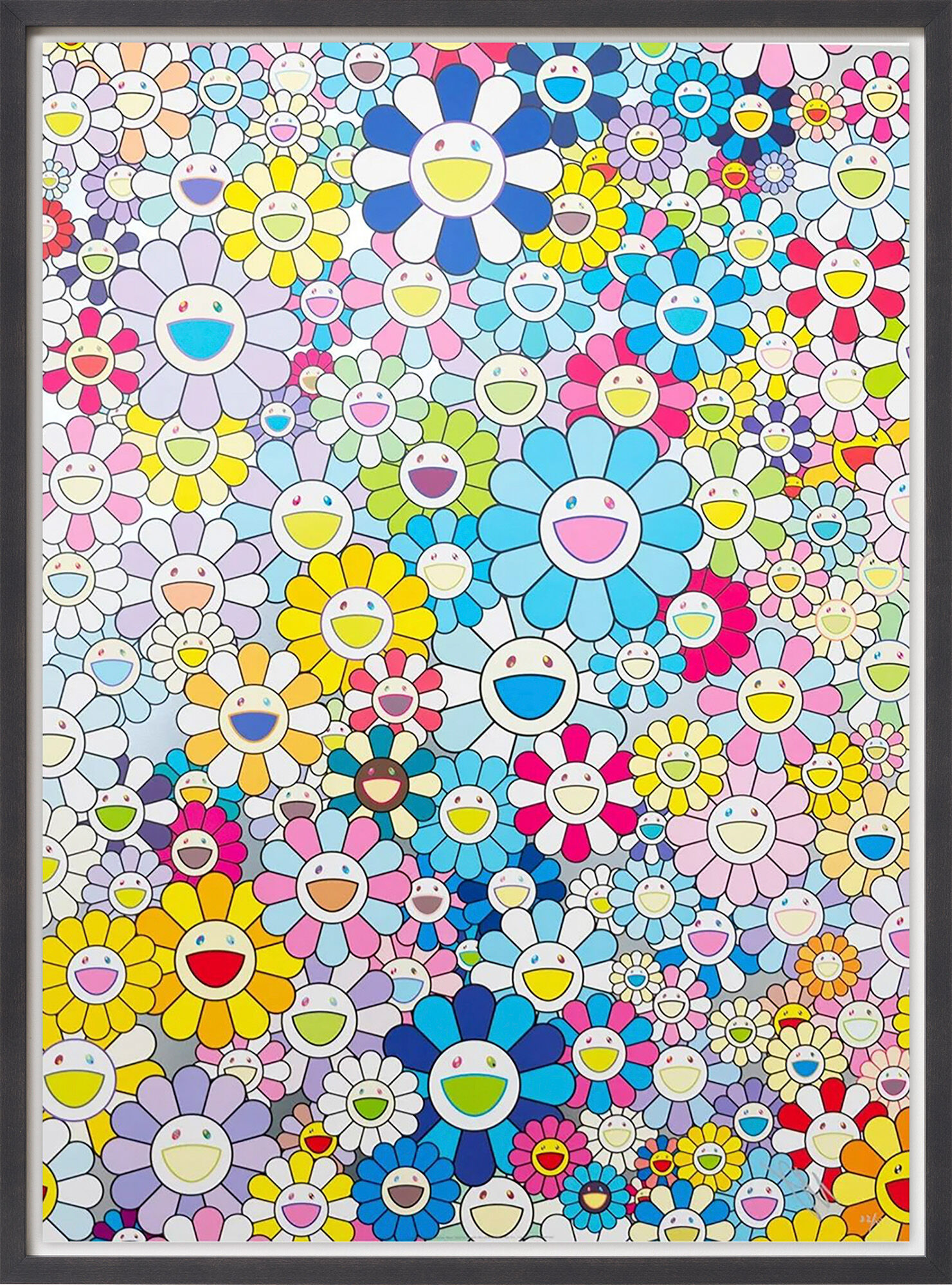 Picture "Champagne Supernova: blue" (2018) by Takashi Murakami