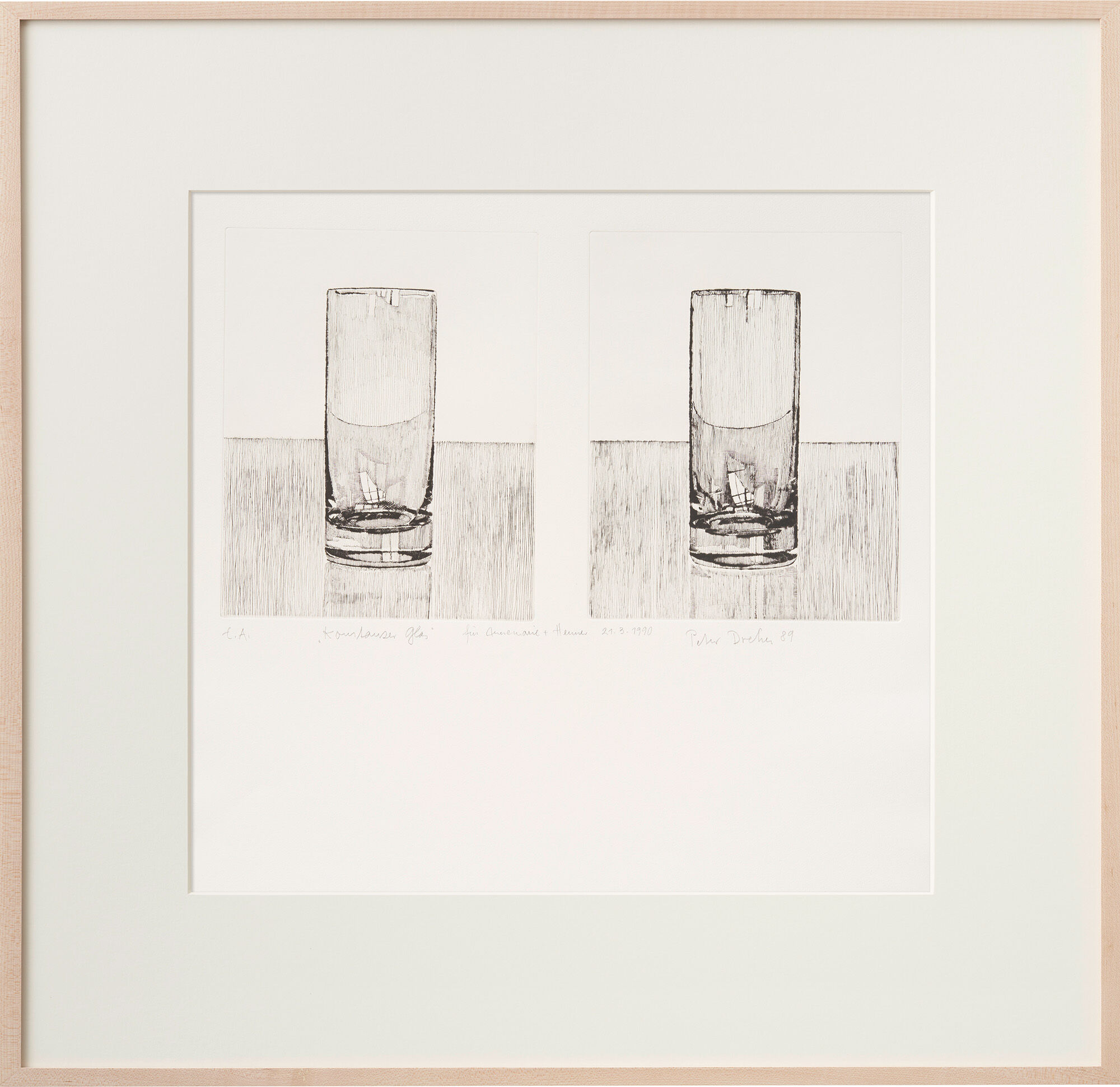 Bild "Konstanzer Glas" (1989) von Peter Dreher