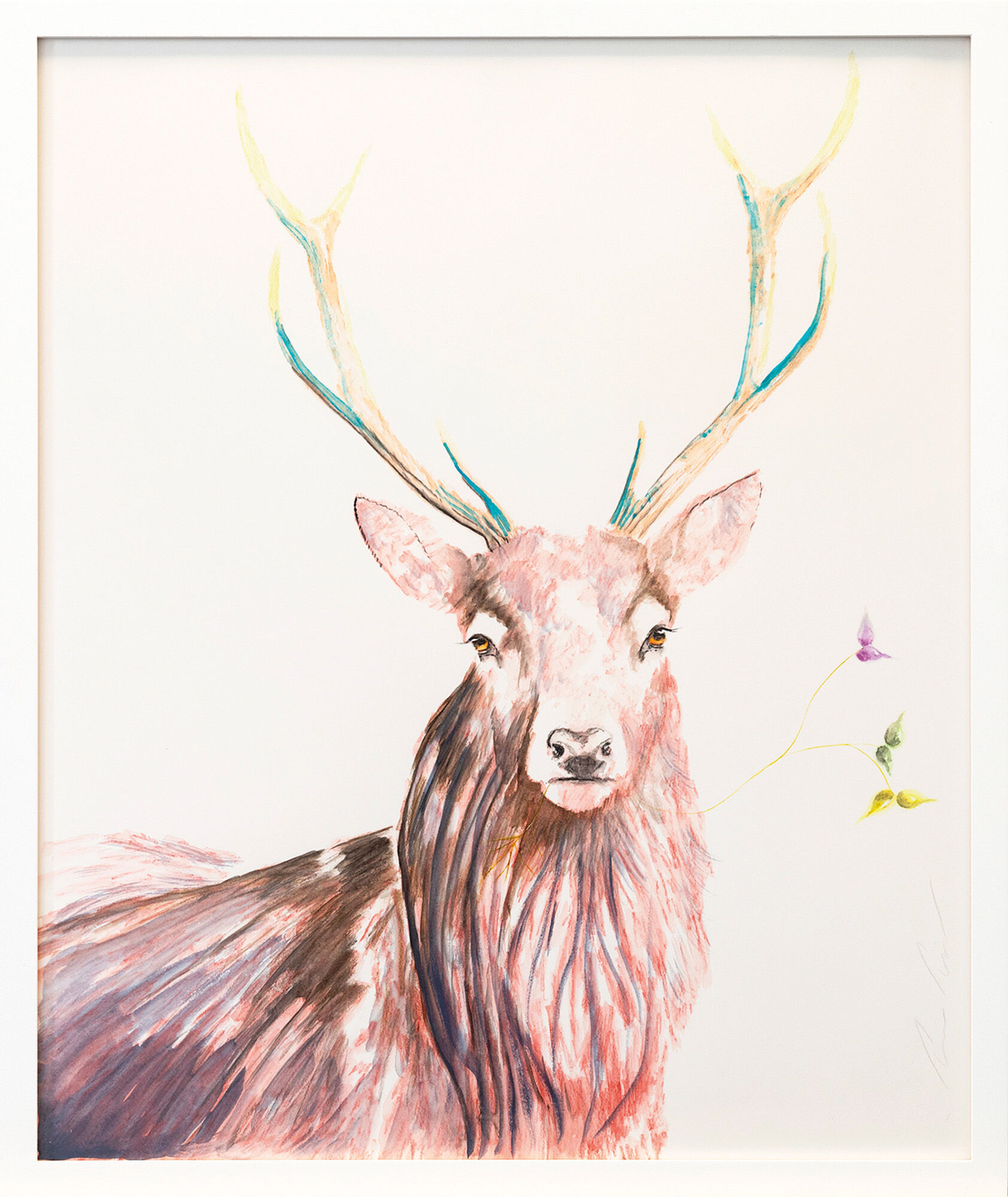 Picture "Series Hopefulness | Red Deer" (2024) (Unique piece) by Lezzueck Coosemans