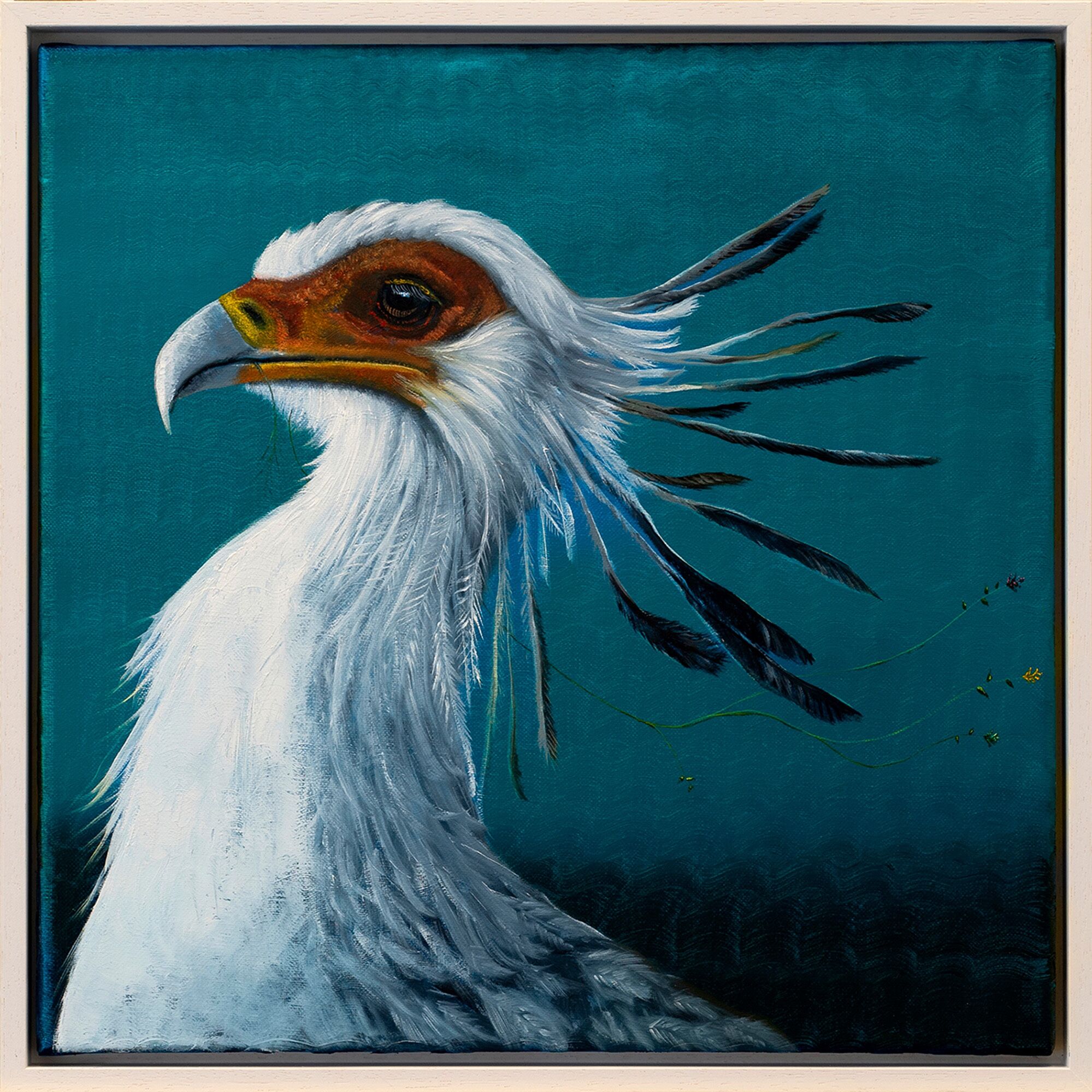 Picture "Series Animal Portrait | Secretary Bird" (2024) (Unique piece) by Lezzueck Coosemans