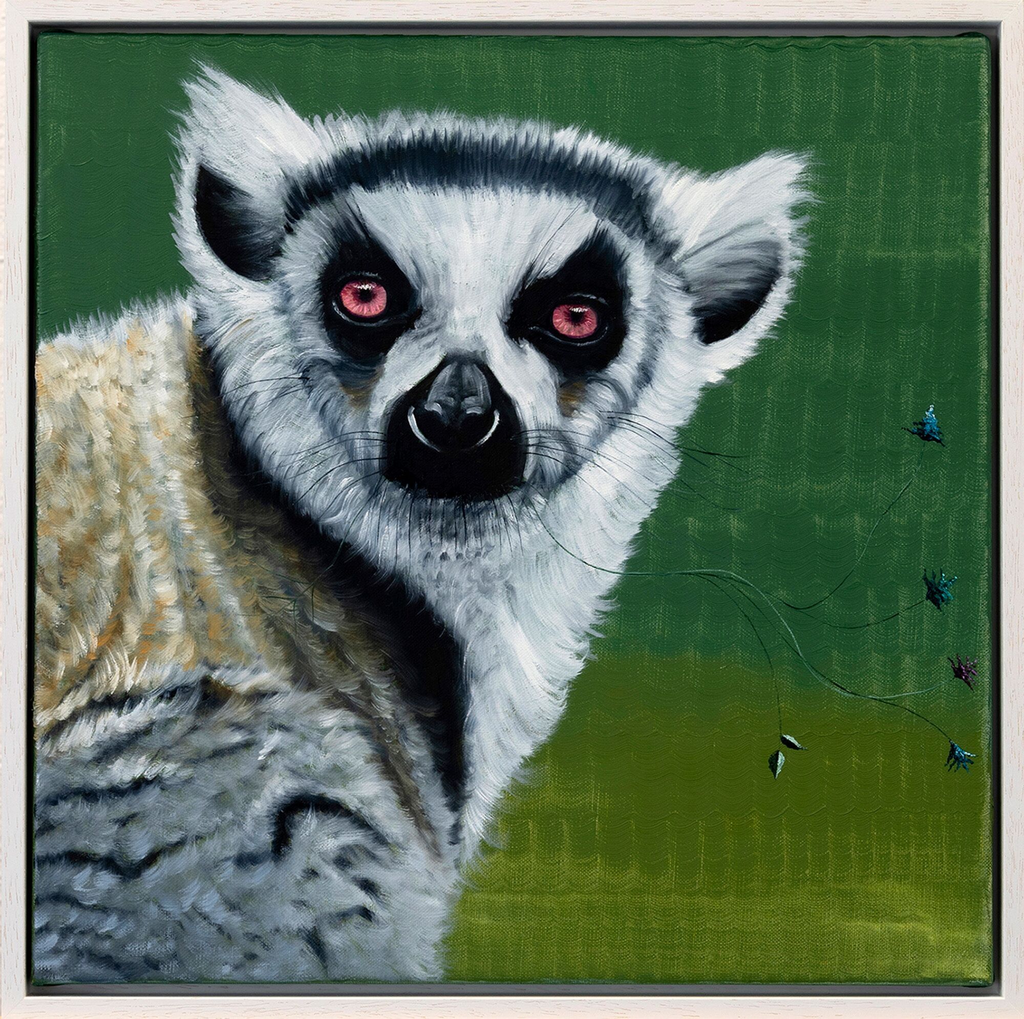 Picture "Series Animal Portrait | Lemur" (2024) (Unique piece) by Lezzueck Coosemans