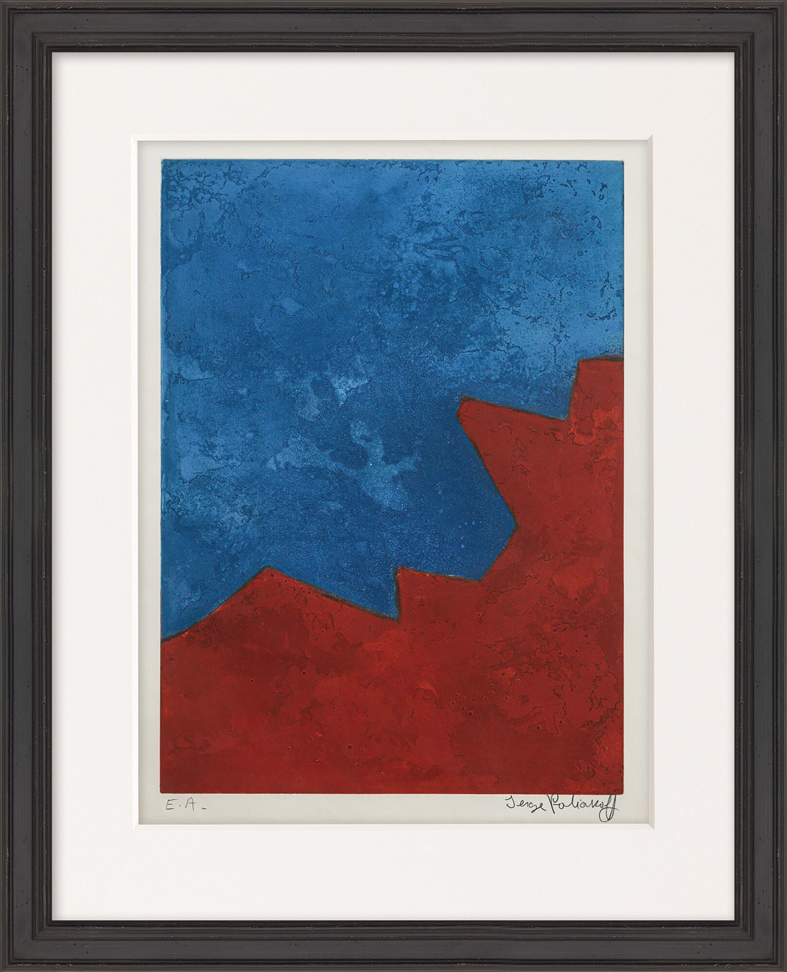 Bild "Composition rouge et bleue" (1967) von Serge Poliakoff