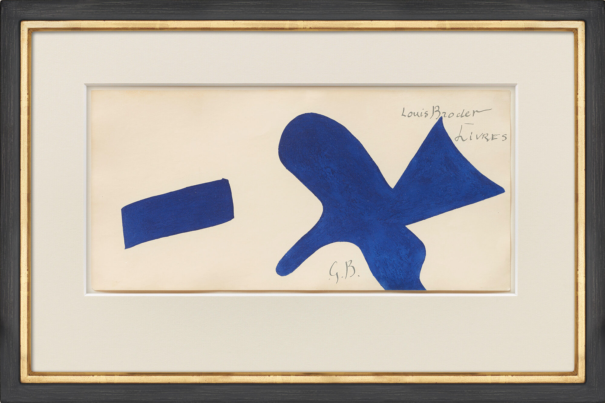 Bild "L'oiseau bleu sur fond blanc" (1959) von Georges Braque