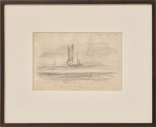 Bild "Sailing Sketch, on the Baltic coast" (1924) (Unikat)