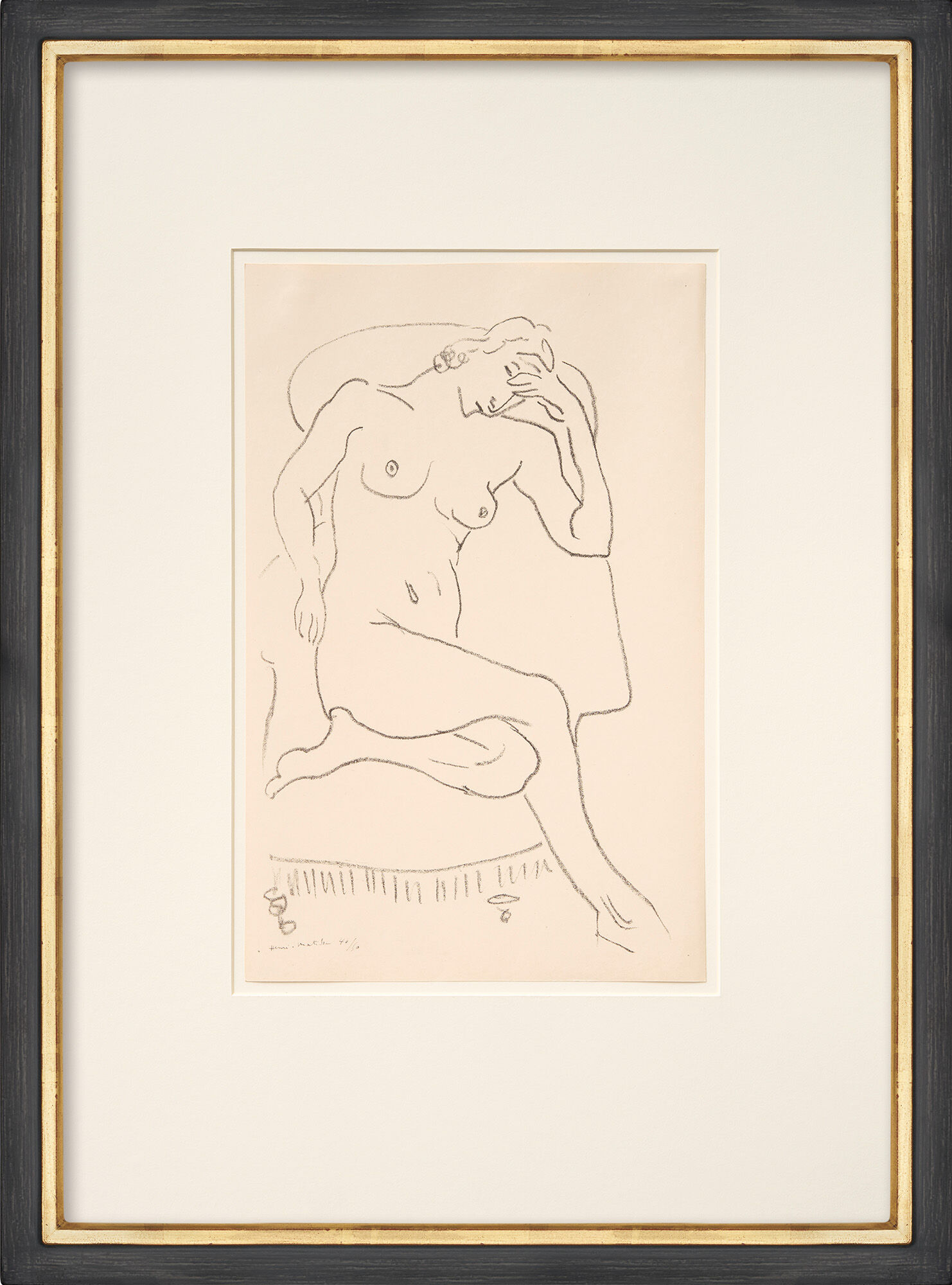 Bild "Nu assis dans un fauteuil, une jambe repliée" (1922) von Henri Matisse