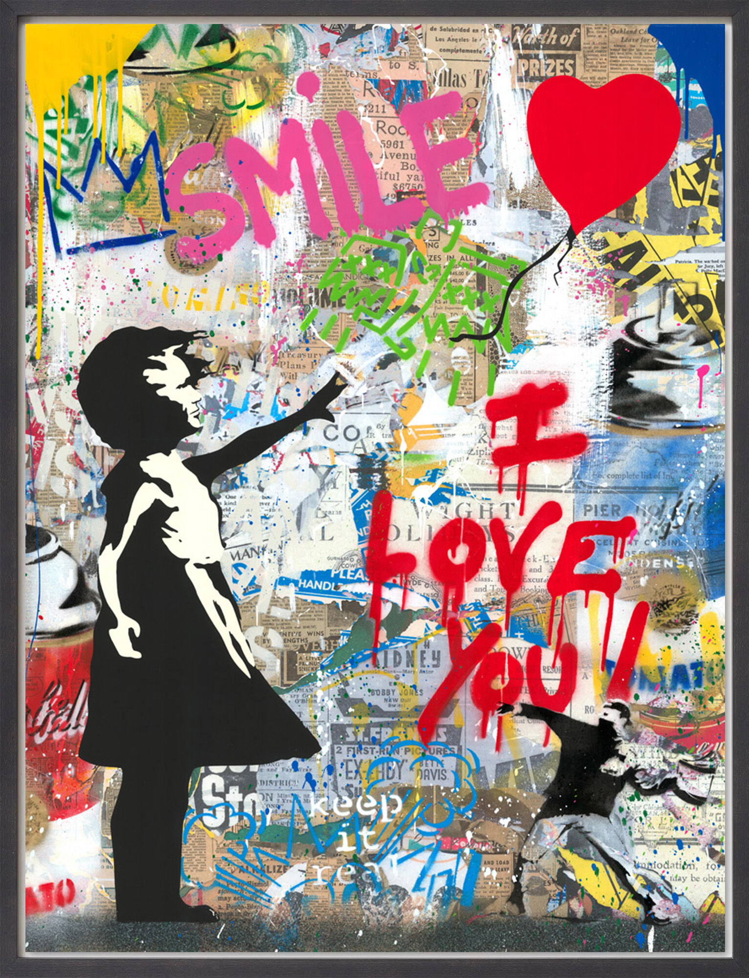 Bild "Balloon Girl" (2024) (Unikat) von Mr. Brainwash