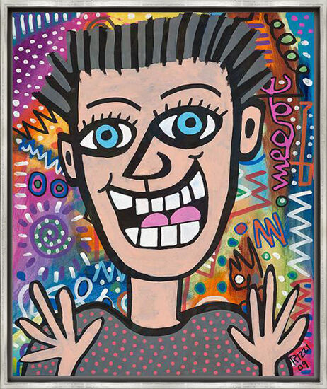 Picture "Glad to be happy" (2009) (Unique piece) by James Rizzi