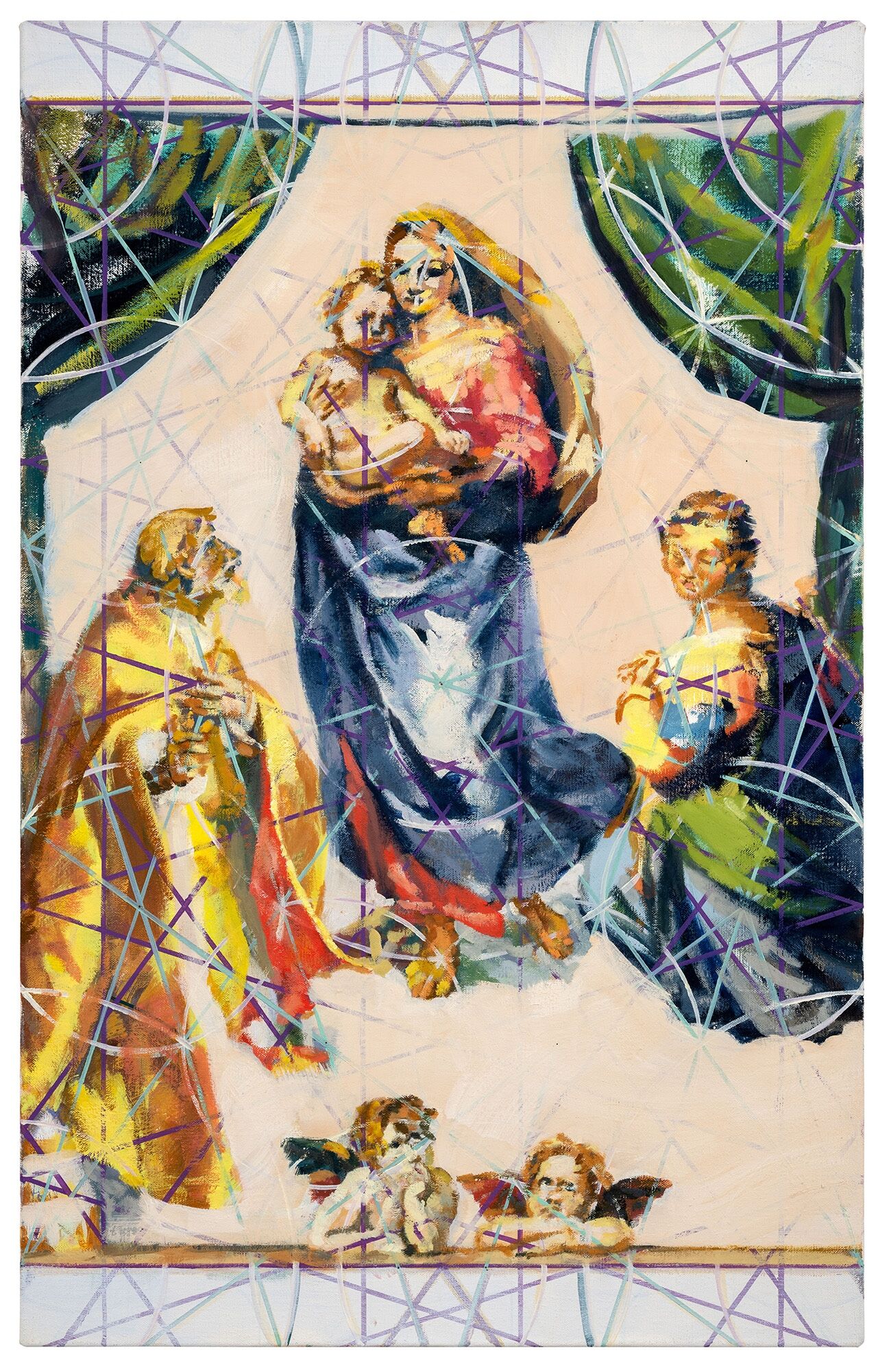 Picture "32_24 [Sistine Madonna]" (2024) (Unique piece) by Jochen Plogsties