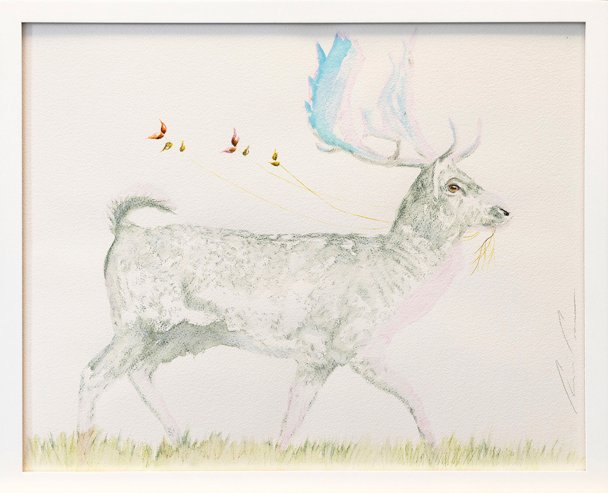 Picture "Series Hopefulness | Fallow Deer" (2024) (Unique piece) by Lezzueck Coosemans