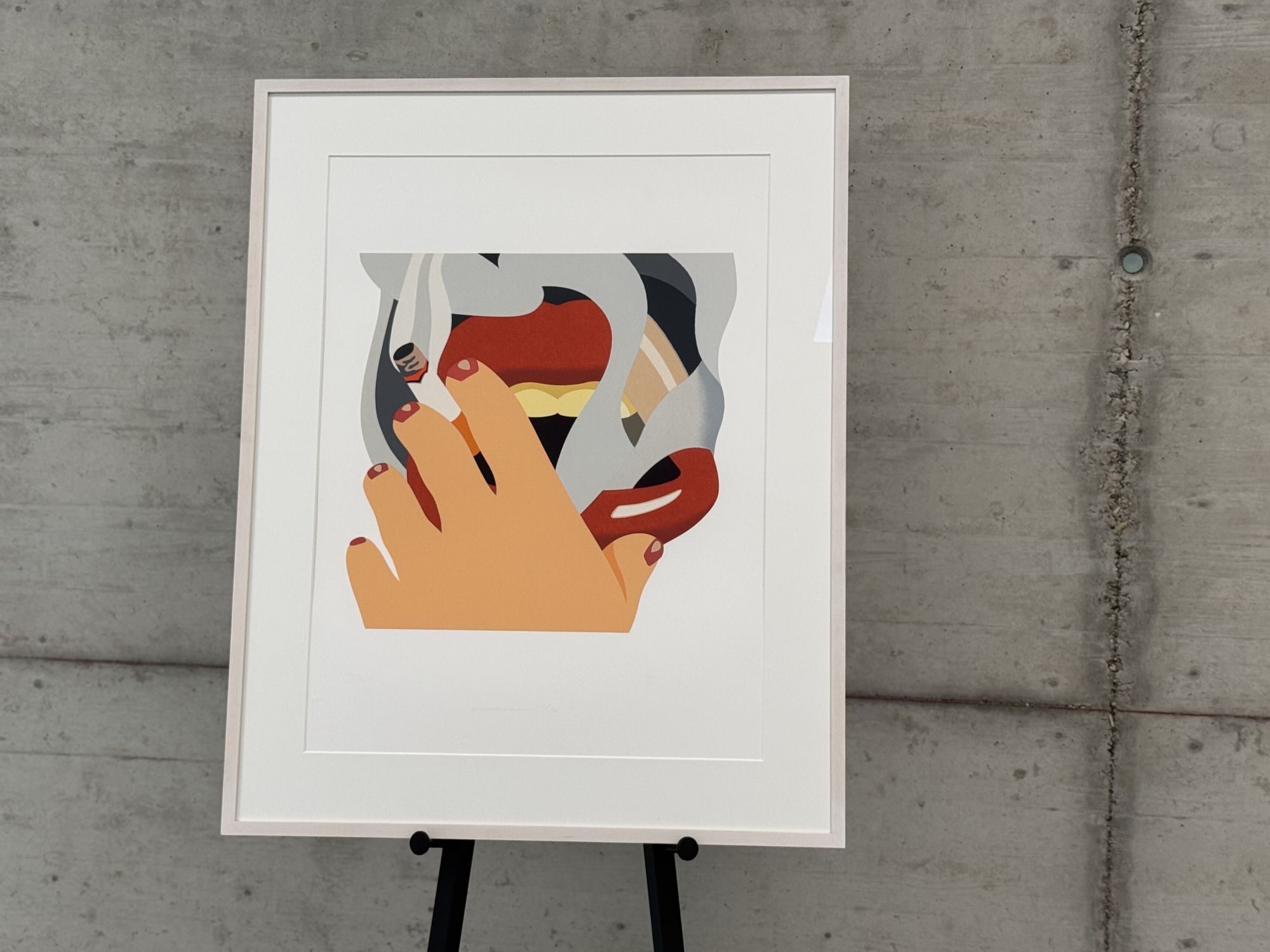 Bild "Smoker, from: An American Portrait" (1976) von Tom Wesselmann