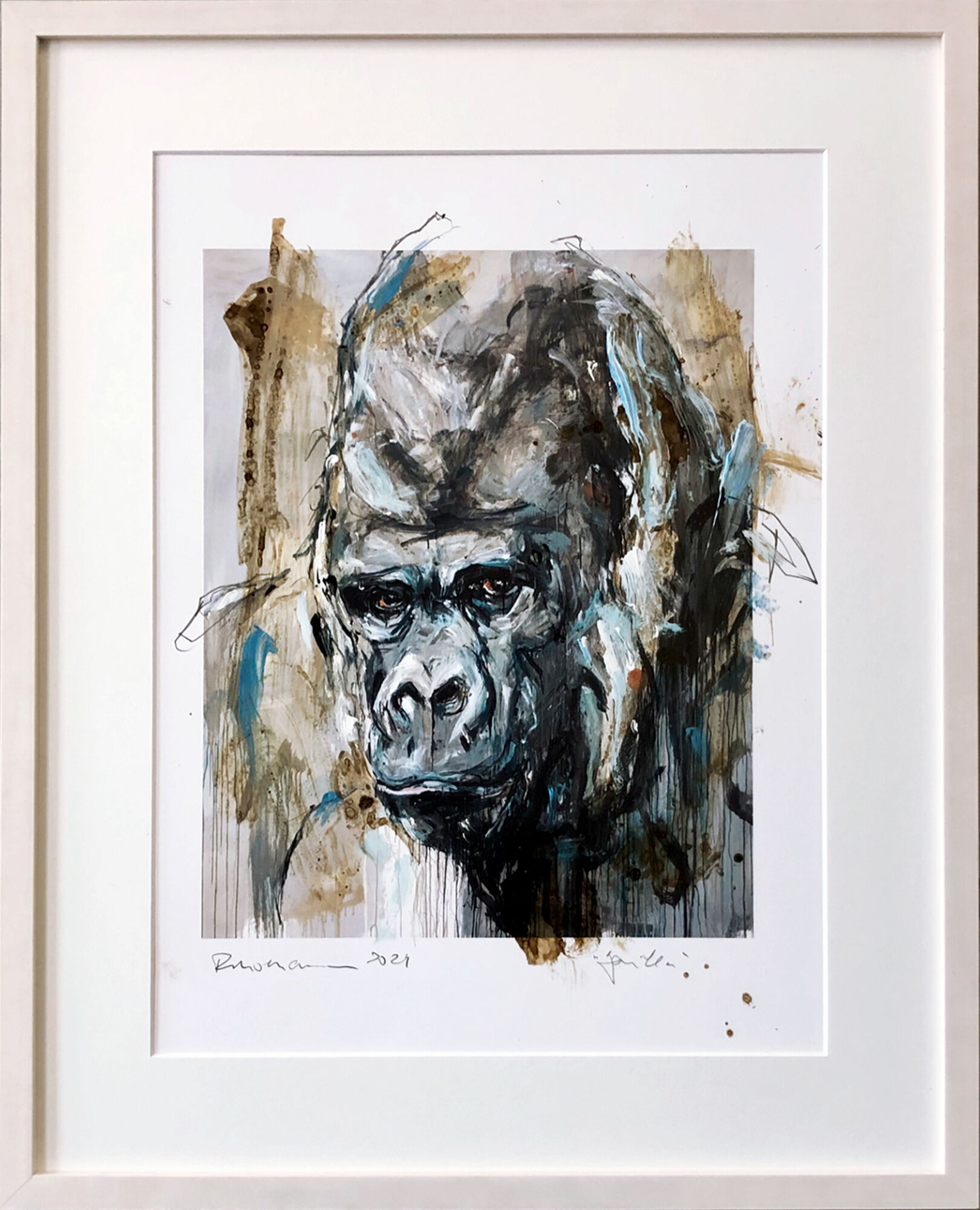 Picture "Gorilla_3.3" (2024) (Unique piece) by Ralf Koenemann