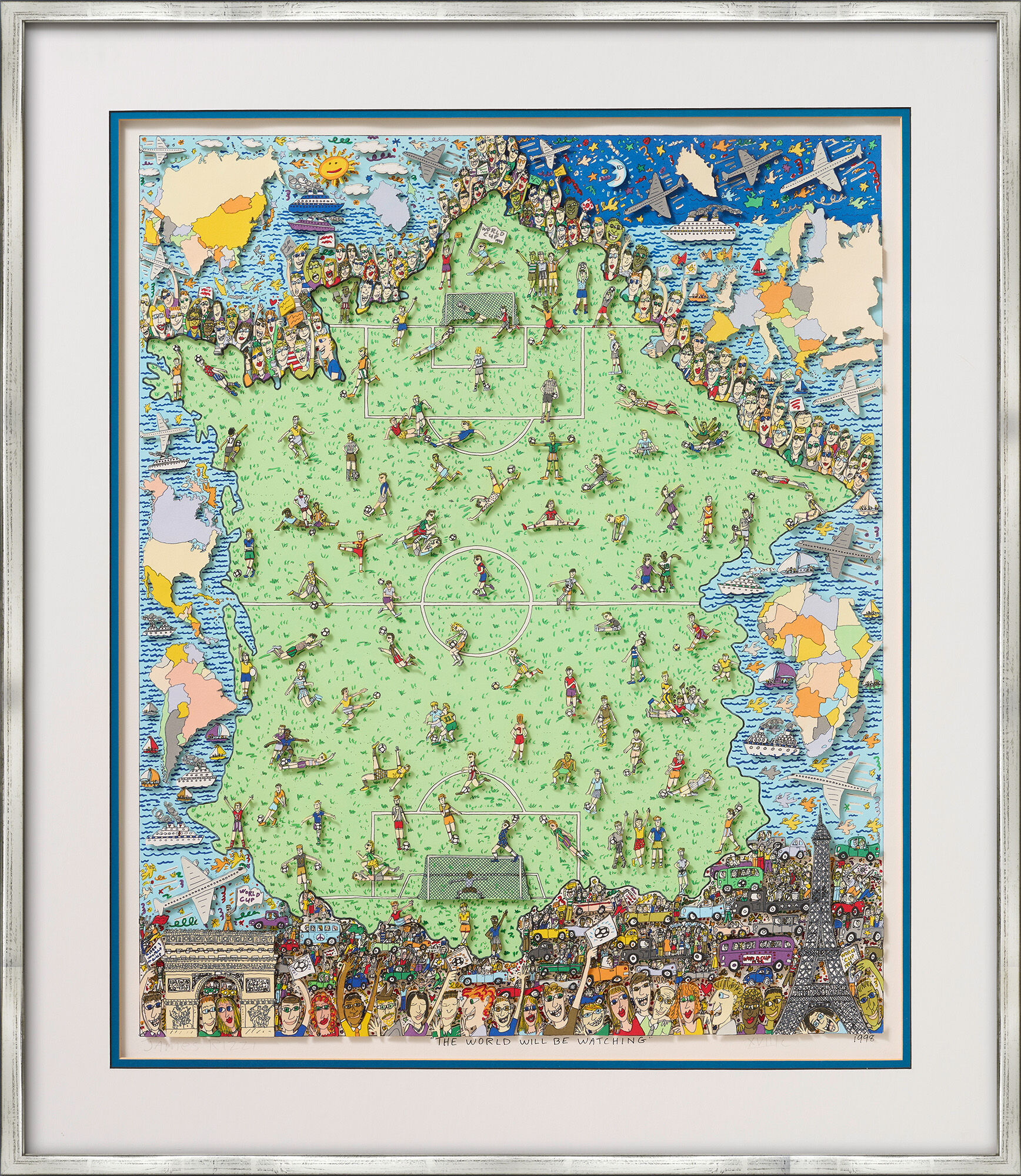 Picture "The world will be watching" (1998) by James Rizzi