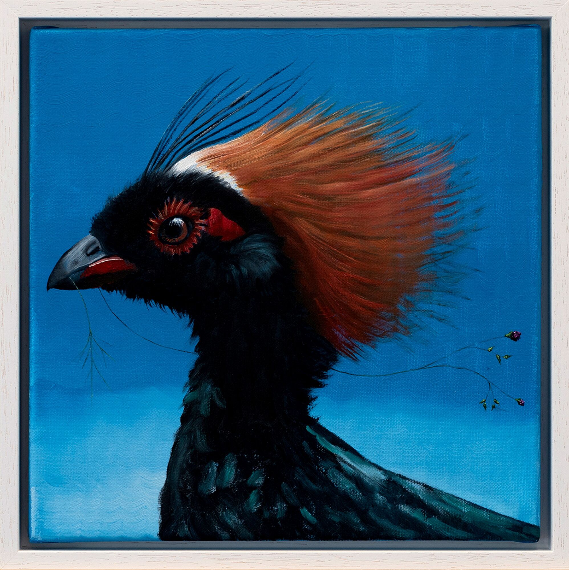 Picture "Series Animal Portrait | Ostrich Quail" (2024) (Unique piece) by Lezzueck Coosemans