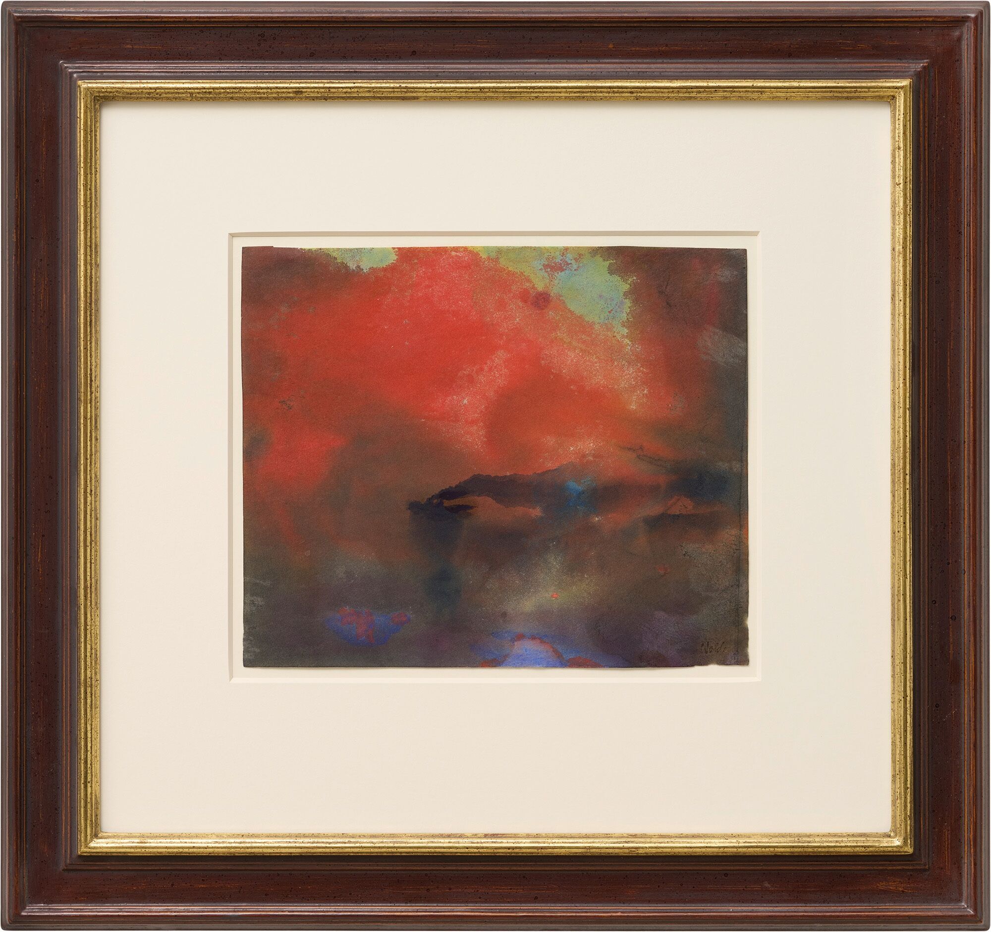 Picture "Steamship on the High Seas / Evening Sea and Steamship" (around 1945/46) (Unique piece) by Emil Nolde