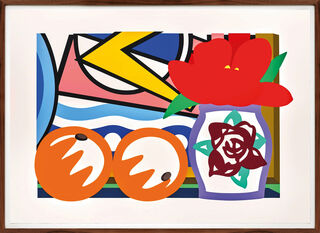 Bild "Still Life with Lichtenstein and Two Oranges" (1993)