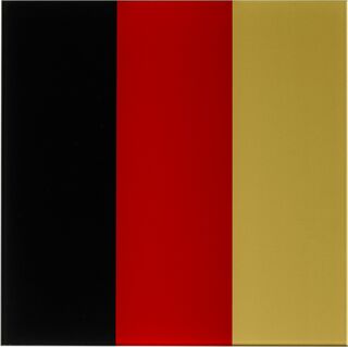 Wall object "Black-Red-Gold IV" (2015)
