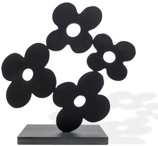 Skulptur "Flower_blac" (2024), Aluminium