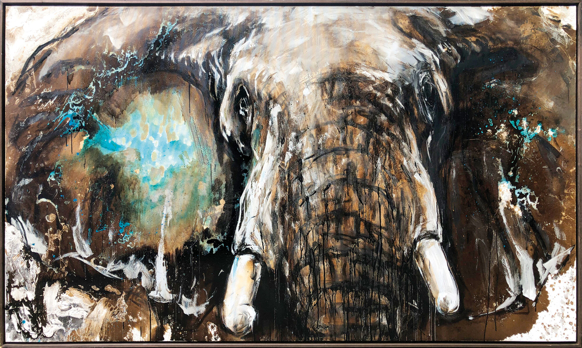 Picture "The Cosmos in the Ear of the Elephant" (2023) (Unique piece) by Ralf Koenemann