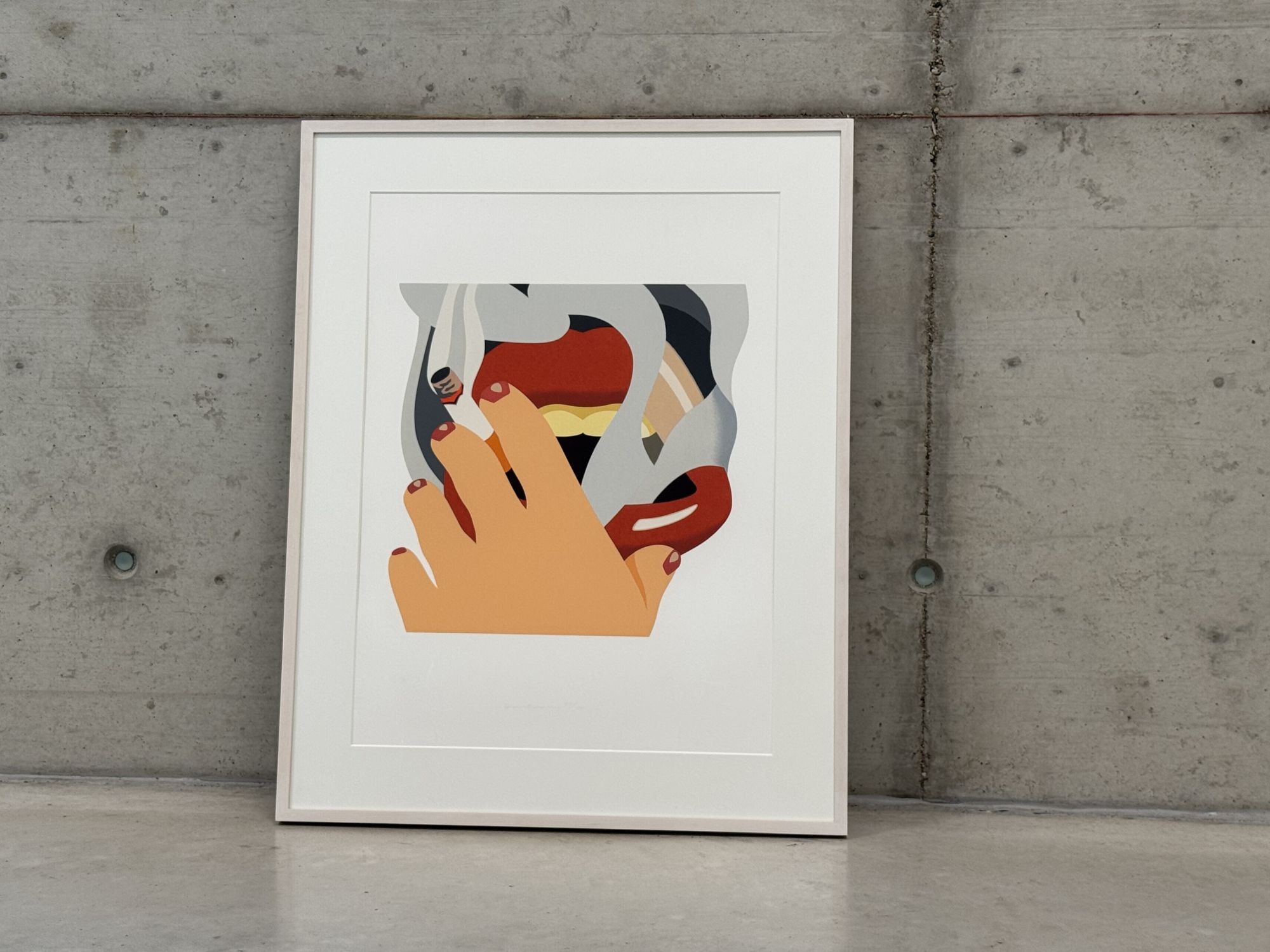 Bild "Smoker, from: An American Portrait" (1976) von Tom Wesselmann