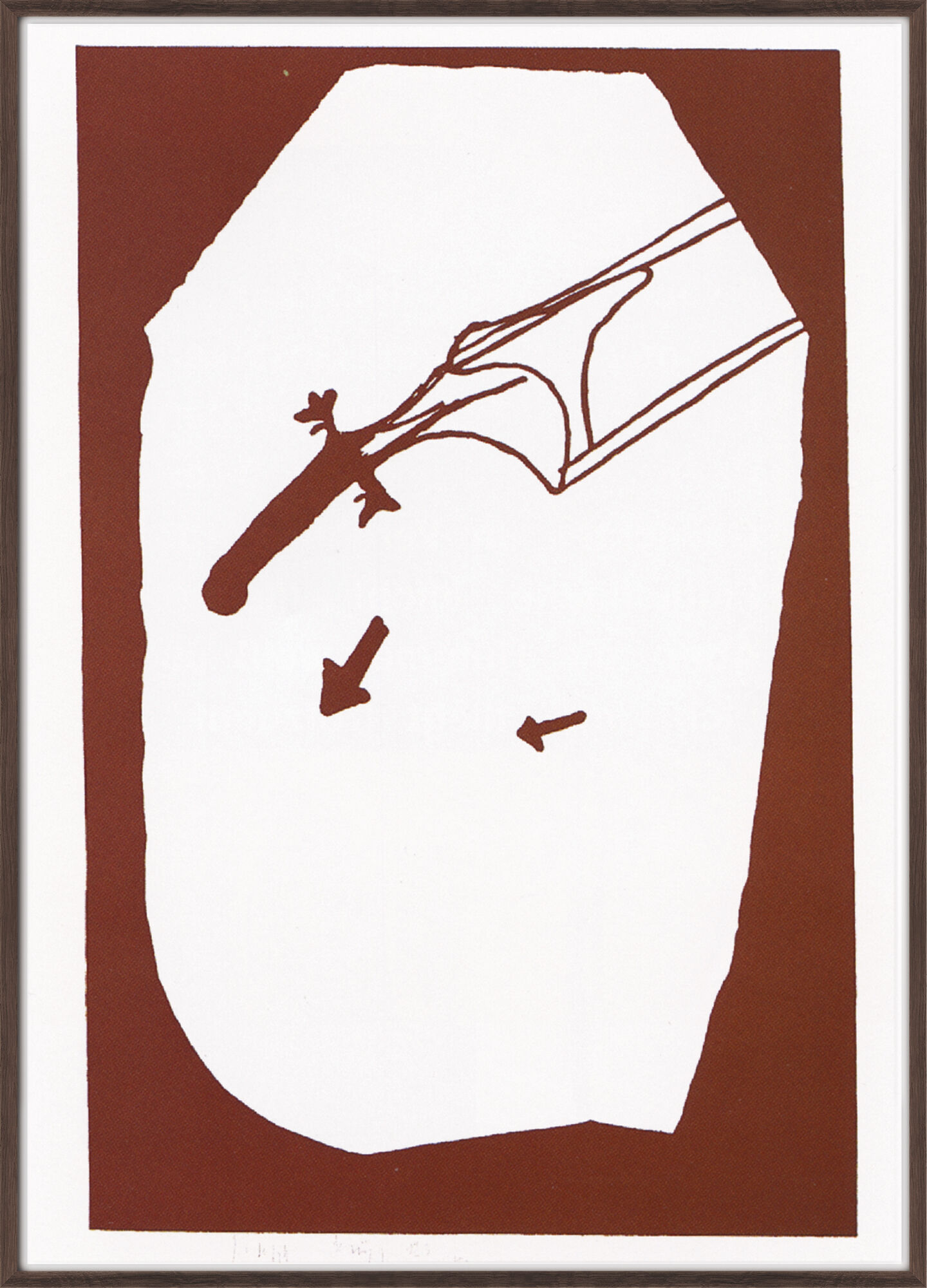 Bild "Elch in der Strömung" (1984) von Joseph Beuys