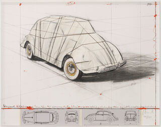 Bild "Wrapped Volkswagen (Project for 1961 Volkswagen Beetle Saloon" (2013)