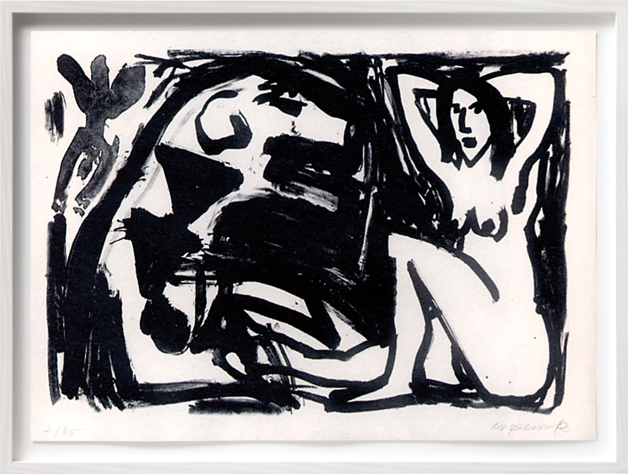 Bild "Große Sitzende" (1991) von A. R. Penck