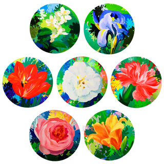 Bild "Value of Flowers 05.13" im Set von 7 (2013) (Unikat)