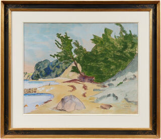 Bild "Strand-Landschaft" (1929) (Unikat)