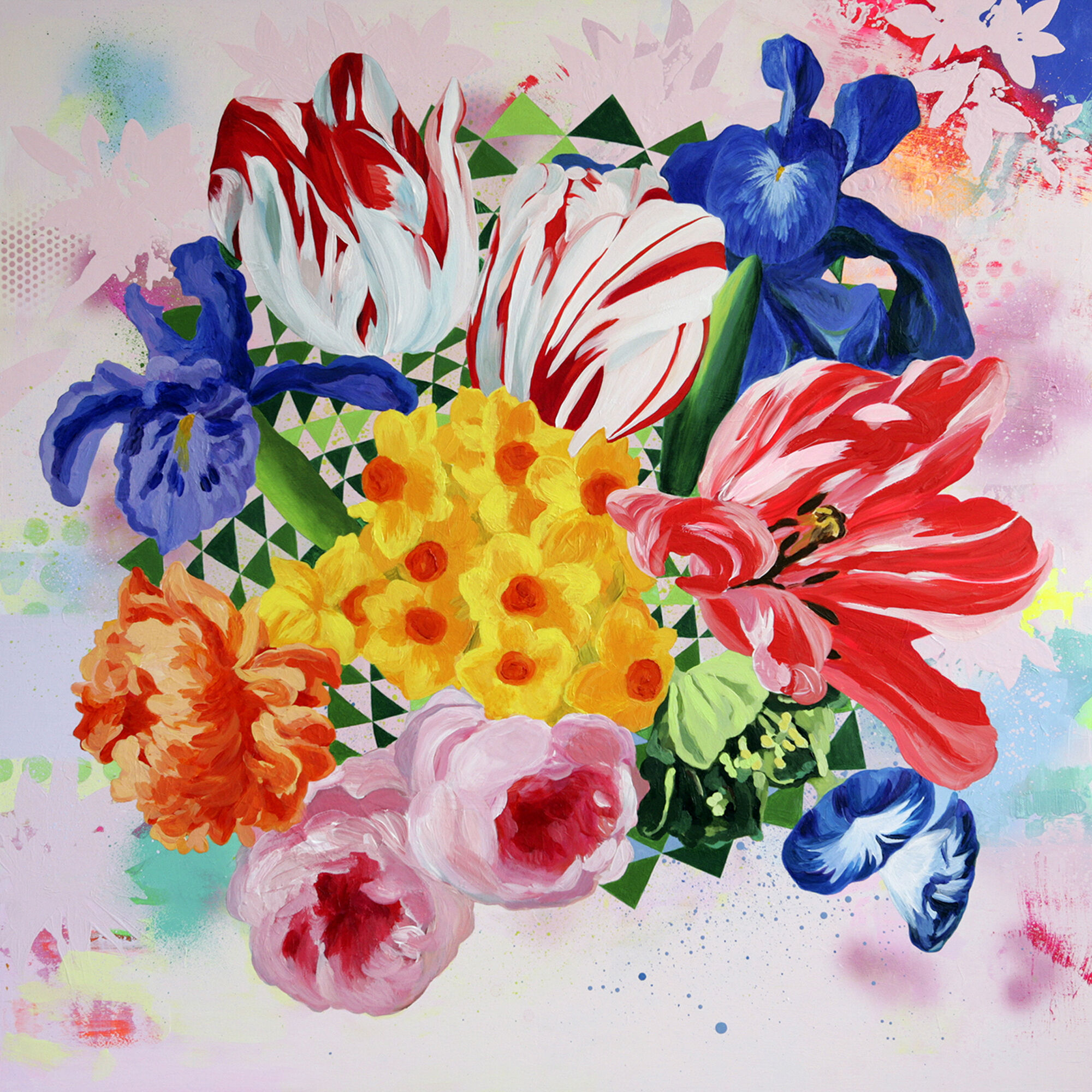 Picture "Floral Splendor 04.13" (2013) (Unique piece) by Ulrike Bultmann