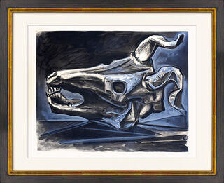 Bild "Goat Skull on the Table | Crâne de chèvre sur la table" (1953)