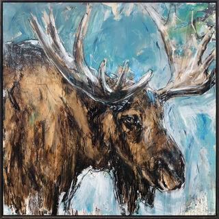 Bild "Moose_2" (2024) (Unikat)