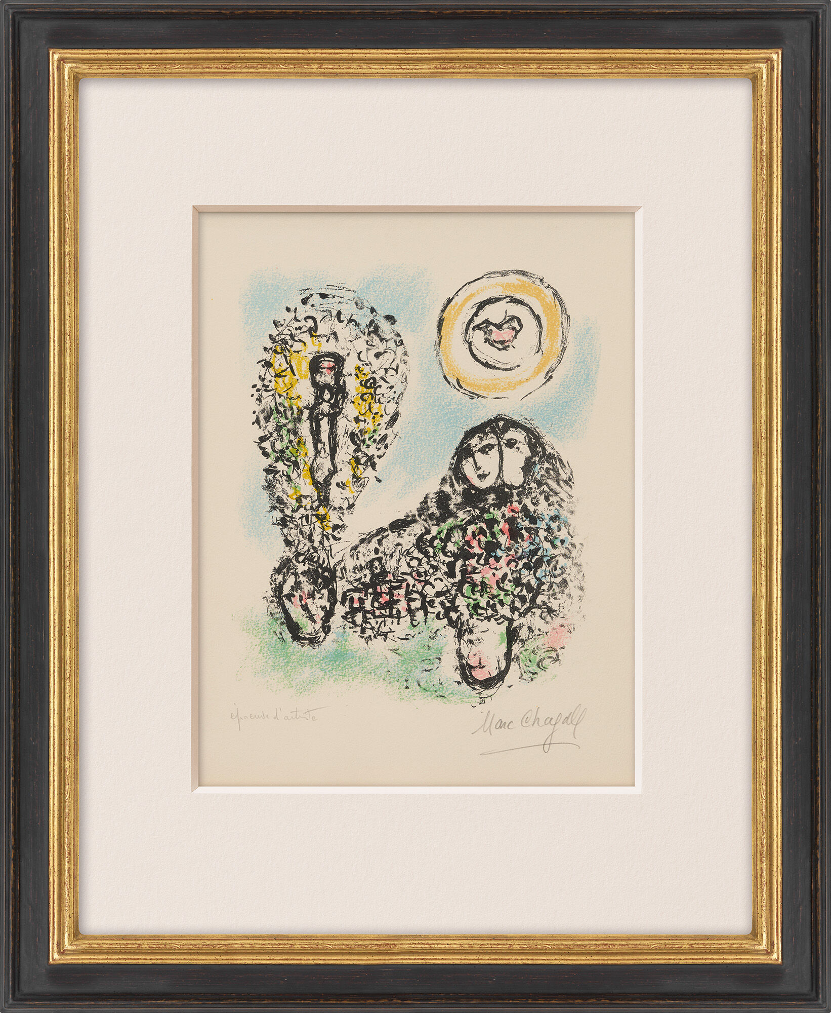 Bild "La Mise en Mot" (1969) von Marc Chagall