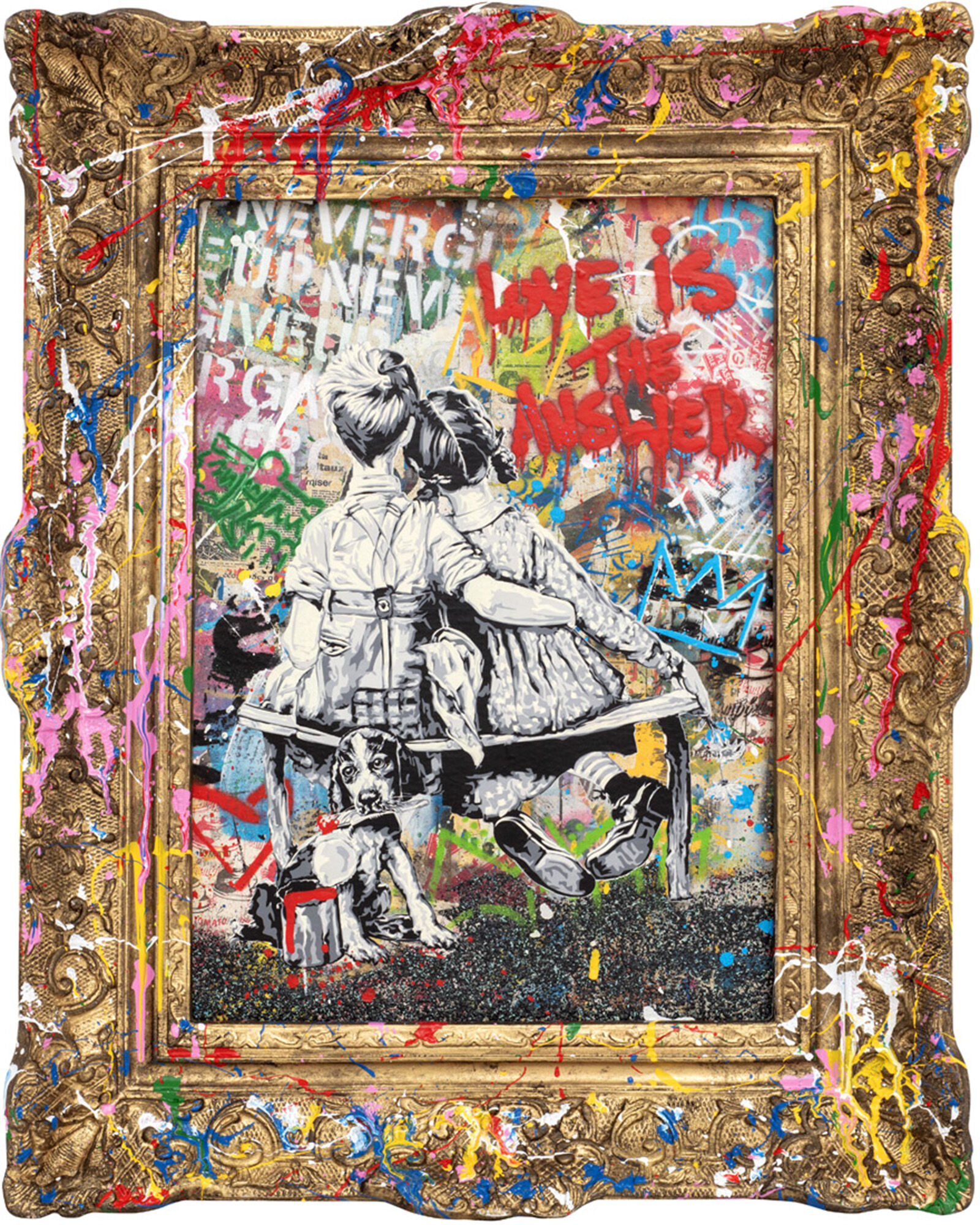 Picture "Work Well Together" (2024) (Unique piece) by Mr. Brainwash