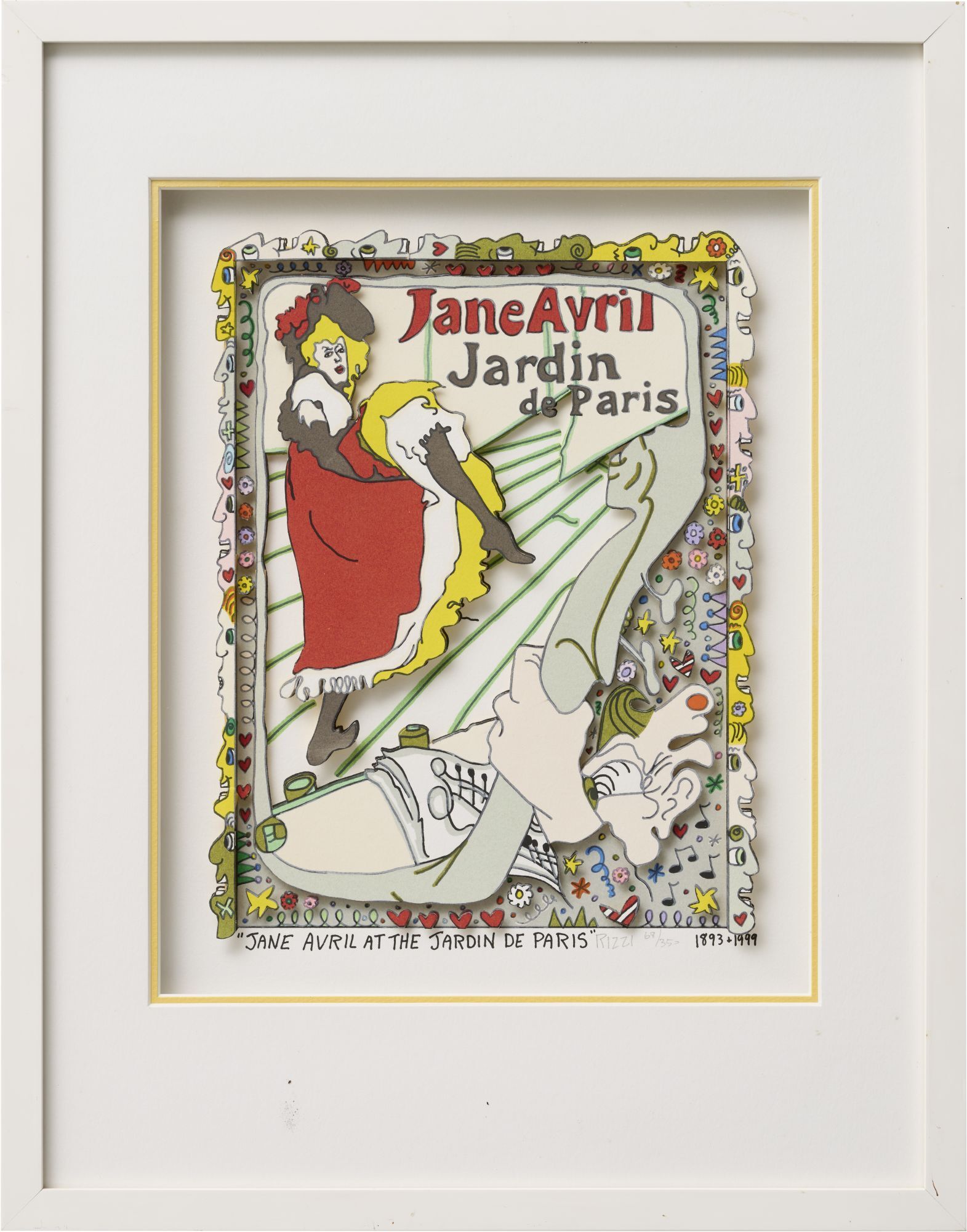 Picture "Jane Avril at the Jardin de Paris" (1999) by James Rizzi