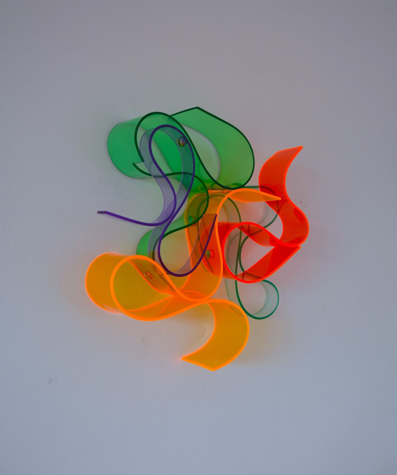 Object "Neon Orange / Green Squiggle" (2024) (Unique piece) by Selcuk Dizlek