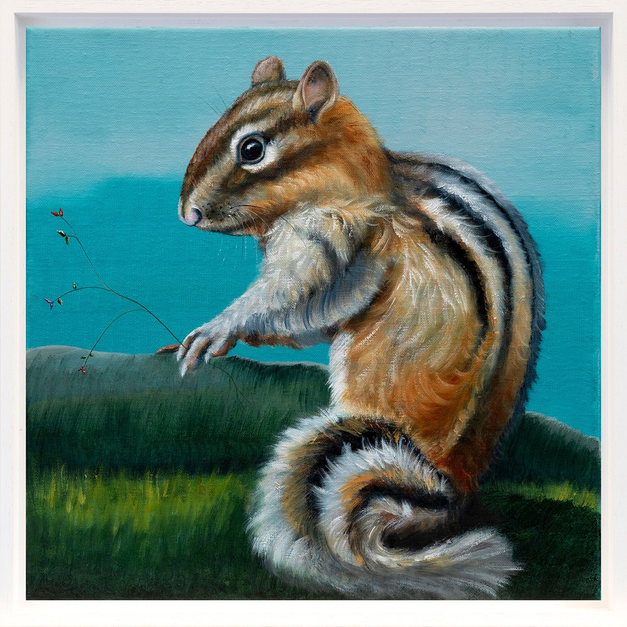 Picture "Series Animal Portrait | Chipmunk" (2024) (Unique piece) by Lezzueck Coosemans