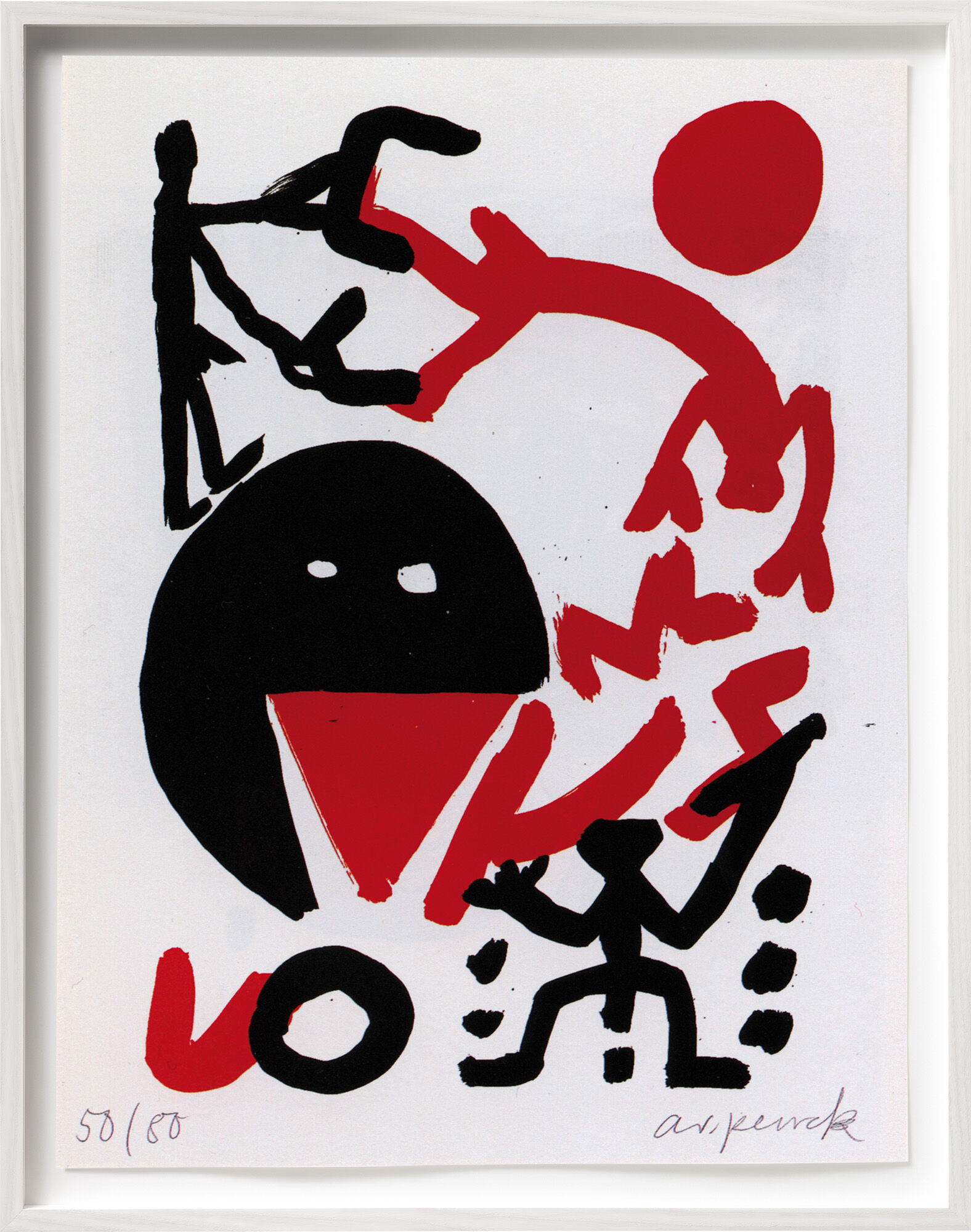 Bild "Grenzlinie" (1993) von A. R. Penck